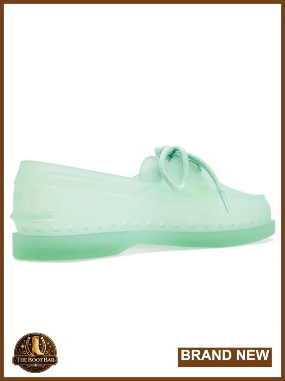TPU Upper and Outsole Lace-Up Pull-On Boat Shoe